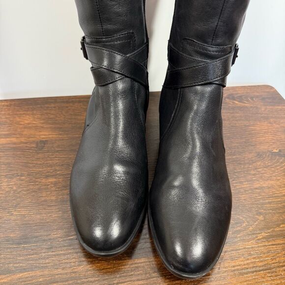 Naturalizer Rena black tall leather riding boot size 7M - Picture 3 of 16